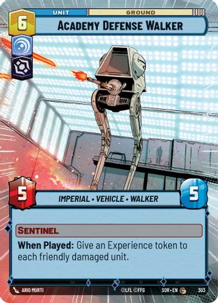 Academy Defense Walker (Hyperspace) (303) [Spark of Rebellion] - Fantasy Flight Games - Card Brawlers | Quebec | Canada |