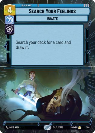 Search Your Feelings (Hyperspace) (308) [Spark of Rebellion] - Fantasy Flight Games - Card Brawlers | Quebec | Canada |