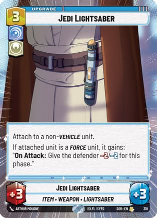Jedi Lightsaber (Hyperspace) (319) [Spark of Rebellion] - Fantasy Flight Games - Card Brawlers | Quebec | Canada |