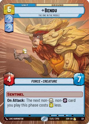 Bendu - The One in the Middle (Hyperspace) (321) [Spark of Rebellion] - Fantasy Flight Games - Card Brawlers | Quebec | Canada |