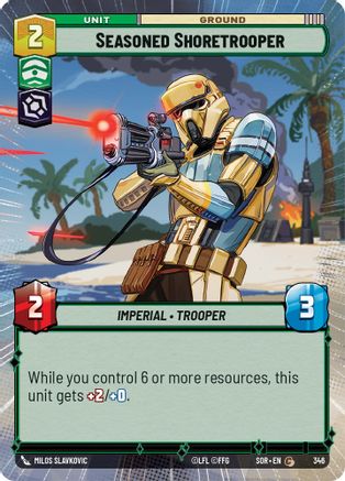 Seasoned Shoretrooper (Hyperspace) (346) [Spark of Rebellion] - Fantasy Flight Games - Card Brawlers | Quebec | Canada |