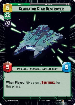 Gladiator Star Destroyer (Hyperspace) (350) [Spark of Rebellion] - Fantasy Flight Games - Card Brawlers | Quebec | Canada |