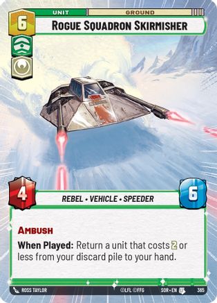 Rogue Squadron Skirmisher (Hyperspace) (365) [Spark of Rebellion] - Fantasy Flight Games - Card Brawlers | Quebec | Canada |