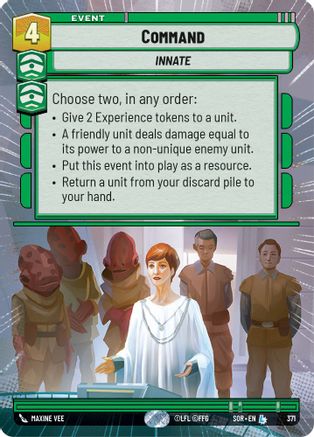 Command (Hyperspace) (371) [Spark of Rebellion] - Fantasy Flight Games - Card Brawlers | Quebec | Canada |