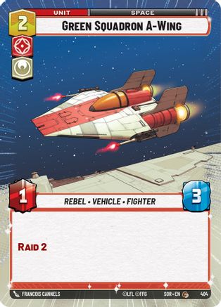 Green Squadron A-Wing (Hyperspace) (404) [Spark of Rebellion] - Fantasy Flight Games - Card Brawlers | Quebec | Canada |