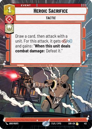 Heroic Sacrifice (Hyperspace) (413) [Spark of Rebellion] - Fantasy Flight Games - Card Brawlers | Quebec | Canada |
