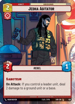 Jedha Agitator (Hyperspace) (421) [Spark of Rebellion] - Fantasy Flight Games - Card Brawlers | Quebec | Canada |