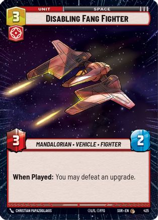 Disabling Fang Fighter (Hyperspace) (425) [Spark of Rebellion] - Fantasy Flight Games - Card Brawlers | Quebec | Canada |