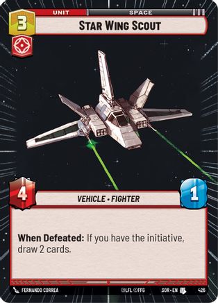 Star Wing Scout (Hyperspace) (426) [Spark of Rebellion] - Fantasy Flight Games - Card Brawlers | Quebec | Canada |