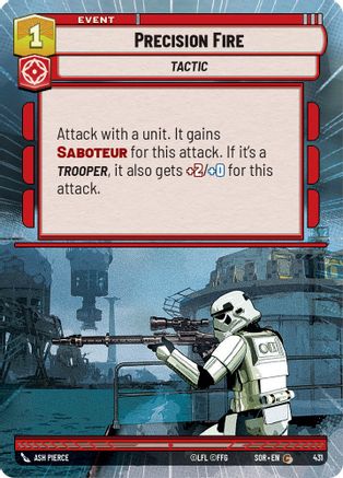 Precision Fire (Hyperspace) (431) [Spark of Rebellion] - Fantasy Flight Games - Card Brawlers | Quebec | Canada |