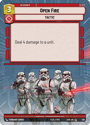 Open Fire (Hyperspace) (435) [Spark of Rebellion] - Fantasy Flight Games - Card Brawlers | Quebec | Canada |