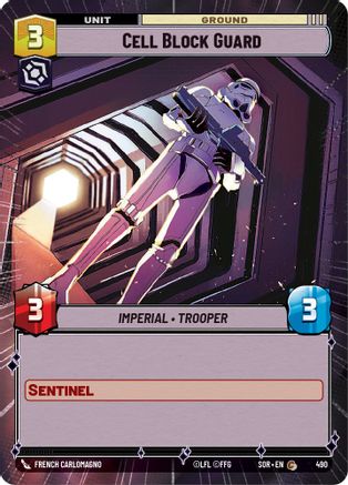Cell Block Guard (Hyperspace) (490) [Spark of Rebellion] - Fantasy Flight Games - Card Brawlers | Quebec | Canada |