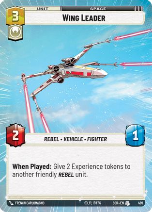 Wing Leader (Hyperspace) (499) [Spark of Rebellion] - Fantasy Flight Games - Card Brawlers | Quebec | Canada |