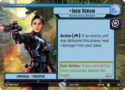 Iden Versio - Inferno Squad Commander (Hyperspace) (270) [Spark of Rebellion] - Fantasy Flight Games - Card Brawlers | Quebec | Canada |