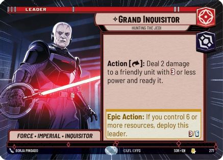 Grand Inquisitor - Hunting the Jedi (Hyperspace) (277) [Spark of Rebellion] - Fantasy Flight Games - Card Brawlers | Quebec | Canada |