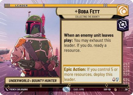 Boba Fett - Collecting the Bounty (Hyperspace) (281) [Spark of Rebellion] - Fantasy Flight Games - Card Brawlers | Quebec | Canada |