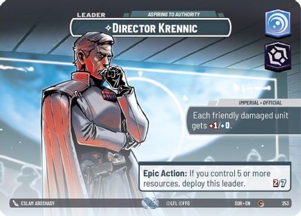 Director Krennic - Aspiring to Authority (Showcase) (253) [Spark of Rebellion] - Fantasy Flight Games - Card Brawlers | Quebec | Canada |