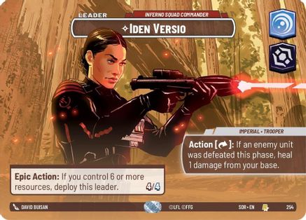 Iden Versio - Inferno Squad Commander (Showcase) (254) [Spark of Rebellion] - Fantasy Flight Games - Card Brawlers | Quebec | Canada |