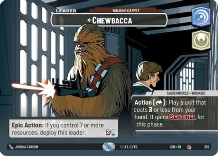 Chewbacca - Walking Carpet (Showcase) (255) [Spark of Rebellion] - Fantasy Flight Games - Card Brawlers | Quebec | Canada |