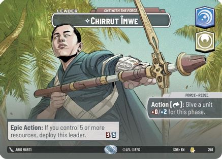 Chirrut Imwe - One With The Force (Showcase) (256) [Spark of Rebellion] - Fantasy Flight Games - Card Brawlers | Quebec | Canada |