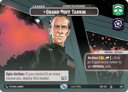 Grand Moff Tarkin - Oversector Governor (Showcase) (258) [Spark of Rebellion] - Fantasy Flight Games - Card Brawlers | Quebec | Canada |