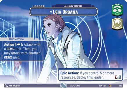 Leia Organa - Alliance General (Showcase) (260) [Spark of Rebellion] - Fantasy Flight Games - Card Brawlers | Quebec | Canada |