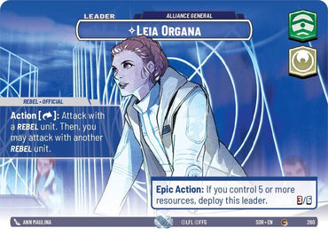 Leia Organa - Alliance General (Showcase) (260) [Spark of Rebellion]