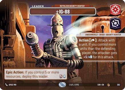 IG-88 - Ruthless Bounty Hunter (Showcase) (262) [Spark of Rebellion] - Fantasy Flight Games - Card Brawlers | Quebec | Canada |