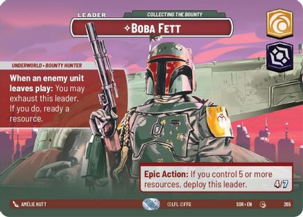 Boba Fett - Collecting the Bounty (Showcase) (265) [Spark of Rebellion] - Fantasy Flight Games - Card Brawlers | Quebec | Canada |