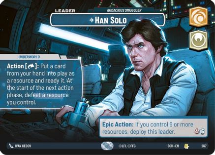 Han Solo - Audacious Smuggler (Showcase) (267) [Spark of Rebellion] - Fantasy Flight Games - Card Brawlers | Quebec | Canada |