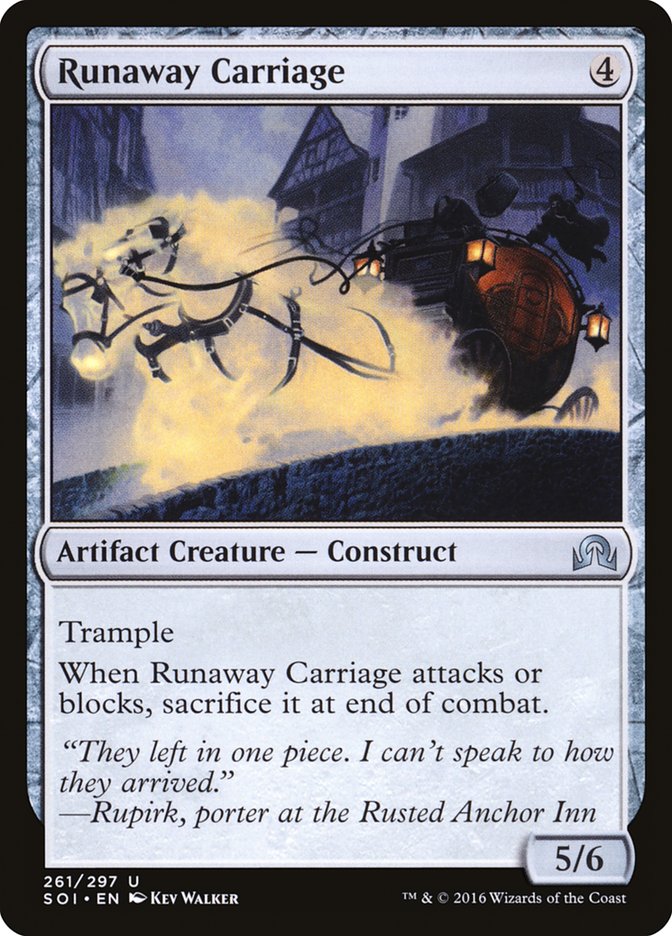 Runaway Carriage [Shadows over Innistrad] - Magic: The Gathering - Card Brawlers | Quebec | Canada |