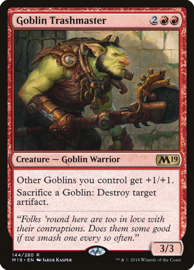 Goblin Trashmaster [Core Set 2019] - Magic: The Gathering - Card Brawlers | Quebec | Canada |
