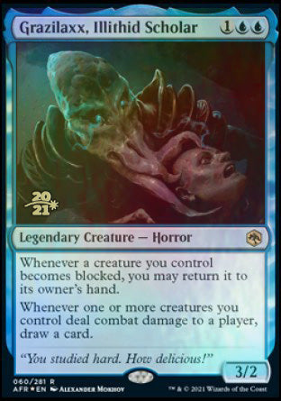 Grazilaxx, Illithid Scholar [Dungeons & Dragons: Adventures in the Forgotten Realms Prerelease Promos] - Magic: The Gathering - Card Brawlers | Quebec | Canada |
