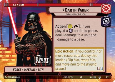 Darth Vader - Dark Lord of the Sith (2/2) (Hyperspace) (Event Promo) (2/2) [Miscellaneous] - Fantasy Flight Games - Card Brawlers | Quebec | Canada |