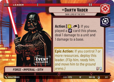 Darth Vader - Dark Lord of the Sith (Hyperspace) (Event Promo) (2/2) [Miscellaneous]