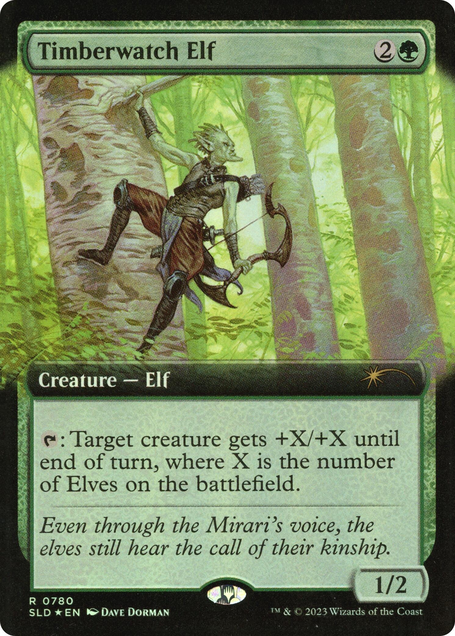Timberwatch Elf (Extended Art) [Secret Lair Drop Series] - Magic: The Gathering - Card Brawlers | Quebec | Canada |