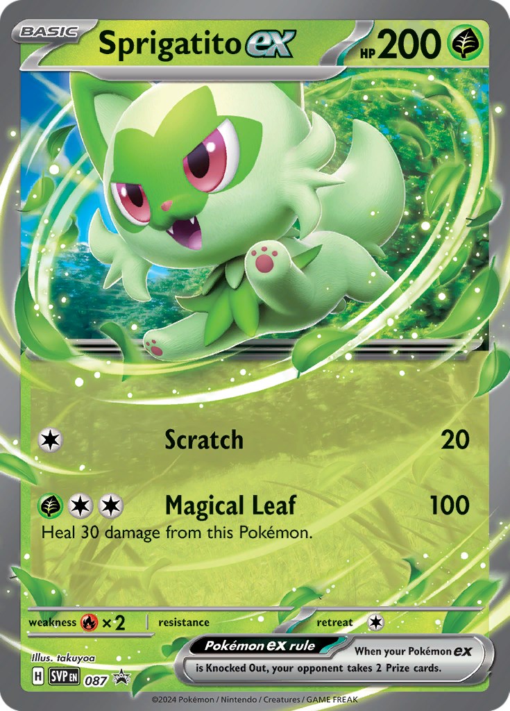 Sprigatito ex (087) [Scarlet & Violet: Black Star Promos] - Pokémon - Card Brawlers | Quebec | Canada |