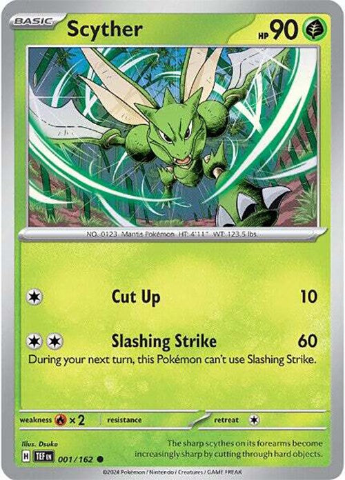 Scyther (001/162) [Scarlet & Violet: Temporal Forces] - Pokémon - Card Brawlers | Quebec | Canada |