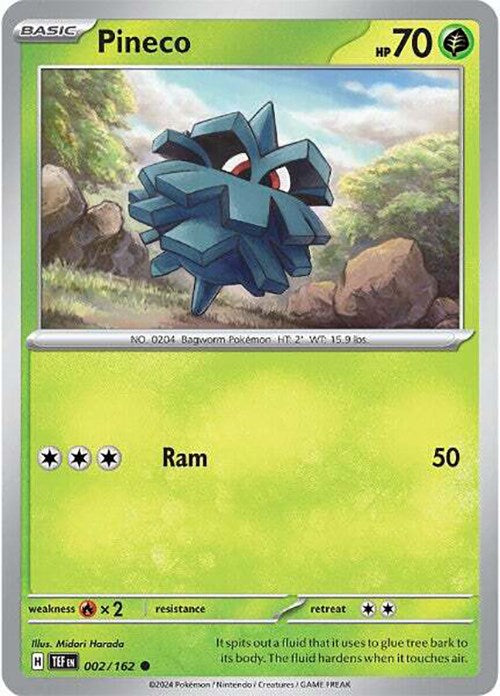 Pineco (002/162) [Scarlet & Violet: Temporal Forces] - Pokémon - Card Brawlers | Quebec | Canada |