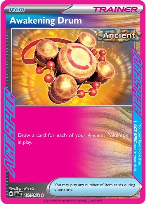 Awakening Drum (141/162) [Scarlet & Violet: Temporal Forces] - Pokémon - Card Brawlers | Quebec | Canada |