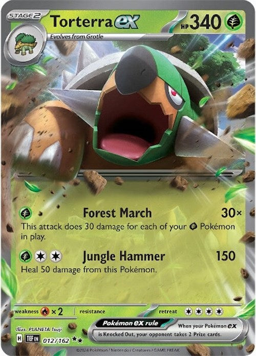Torterra ex (012/162) [Scarlet & Violet: Temporal Forces] - Pokémon - Card Brawlers | Quebec | Canada |