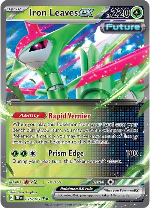 Iron Leaves ex (025/162) [Scarlet & Violet: Temporal Forces] - Pokémon - Card Brawlers | Quebec | Canada |