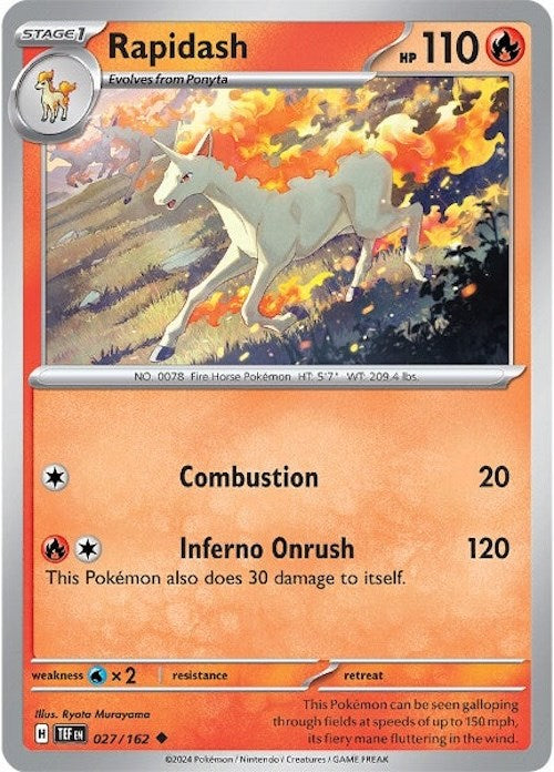 Rapidash (027/162) [Scarlet & Violet: Temporal Forces] - Pokémon - Card Brawlers | Quebec | Canada |