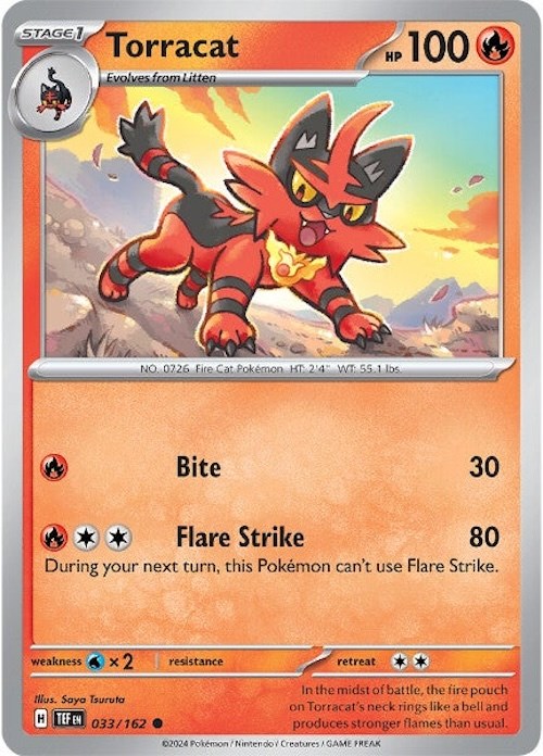 Torracat (033/162) [Scarlet & Violet: Temporal Forces] - Pokémon - Card Brawlers | Quebec | Canada |