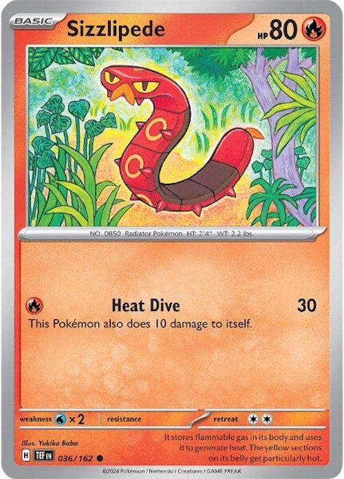 Sizzlipede (036/162) [Scarlet & Violet: Temporal Forces] - Pokémon - Card Brawlers | Quebec | Canada |