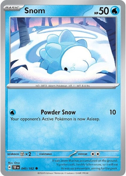 Snom (045/162) [Scarlet & Violet: Temporal Forces] - Pokémon - Card Brawlers | Quebec | Canada |