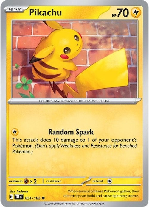 Pikachu (051/162) [Scarlet & Violet: Temporal Forces] - Pokémon - Card Brawlers | Quebec | Canada |