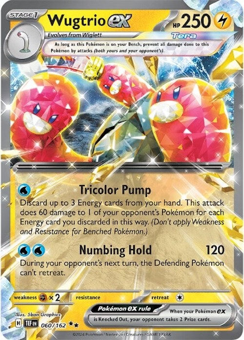 Wugtrio ex (060/162) [Scarlet & Violet: Temporal Forces] - Pokémon - Card Brawlers | Quebec | Canada |
