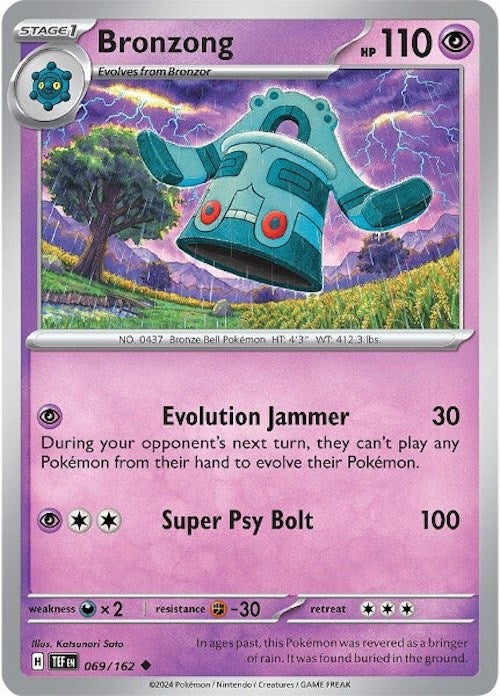 Bronzong (069/162) [Scarlet & Violet: Temporal Forces] - Pokémon - Card Brawlers | Quebec | Canada |