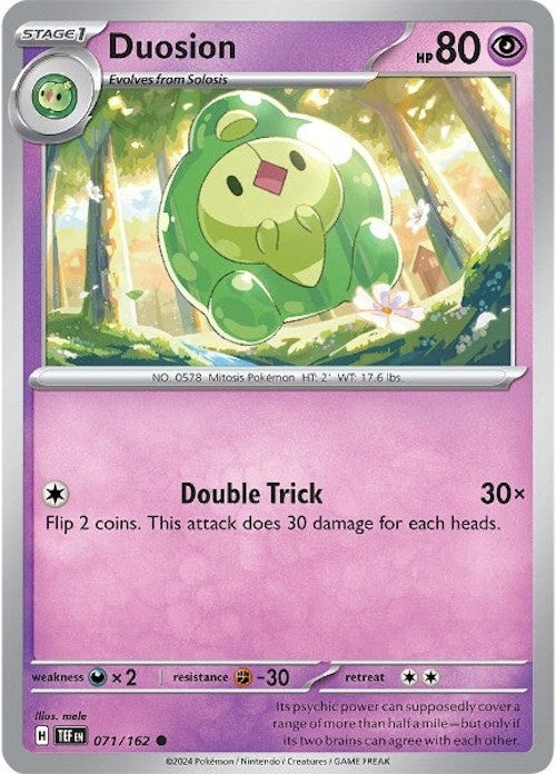 Duosion (071/162) [Scarlet & Violet: Temporal Forces] - Pokémon - Card Brawlers | Quebec | Canada |